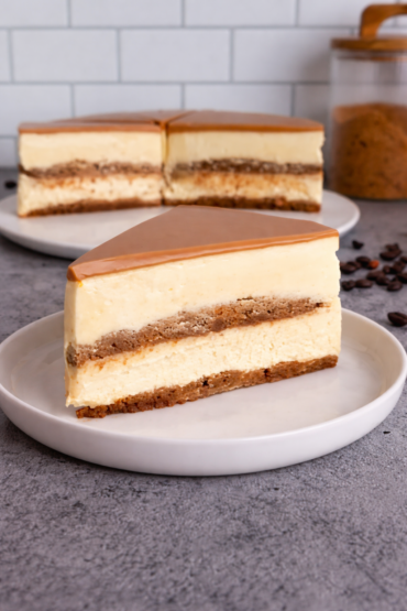 Kremasti tiramisu kolač sa slojem kafe, mascarpone kremom i mliječnom glazurom